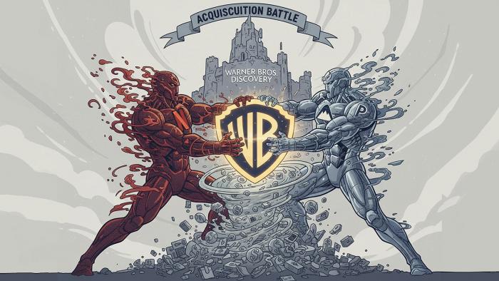 Битва между Paramount и Netflix с двумя персонажами-супергероями, показанными на второй