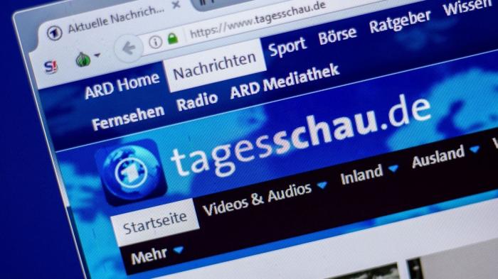 Приложение Tagesschau на одном экране 