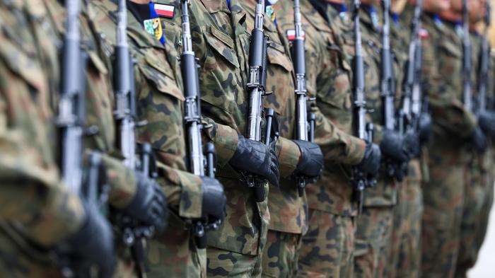 солдаты в польской форме